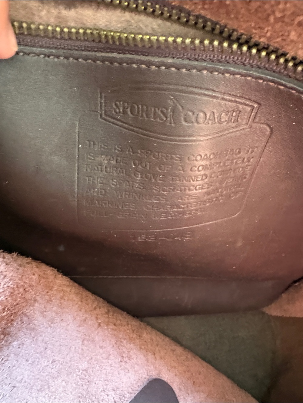 Vintage Sports Coach Sportcoach chocolate Brown leather backpack - Picture 9 of 9